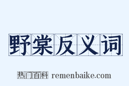 野棠反义词是什么意思的图片